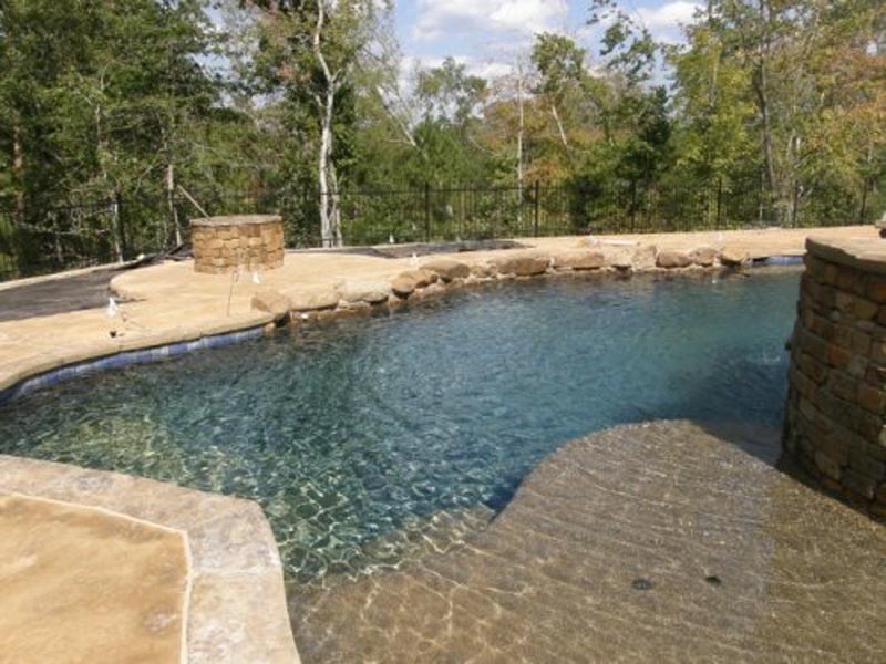Custom Pool and Fire Pit 